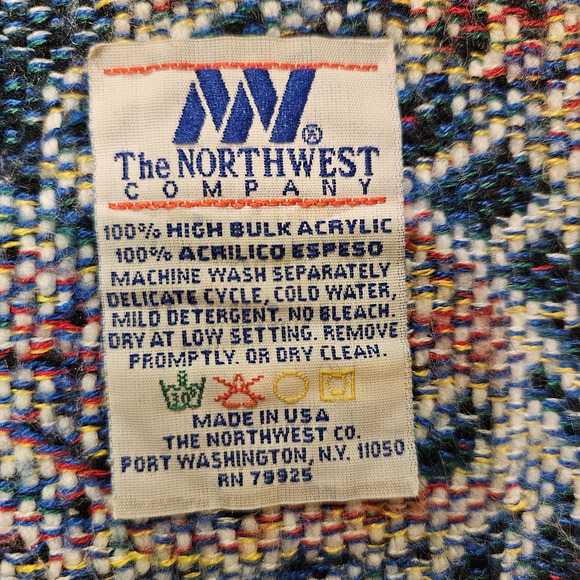 Vintage Northwest Co Super Bowl XXXV 35 Tapestry Throw Blanket Y2K Nautical Wall - Picture 11 of 12